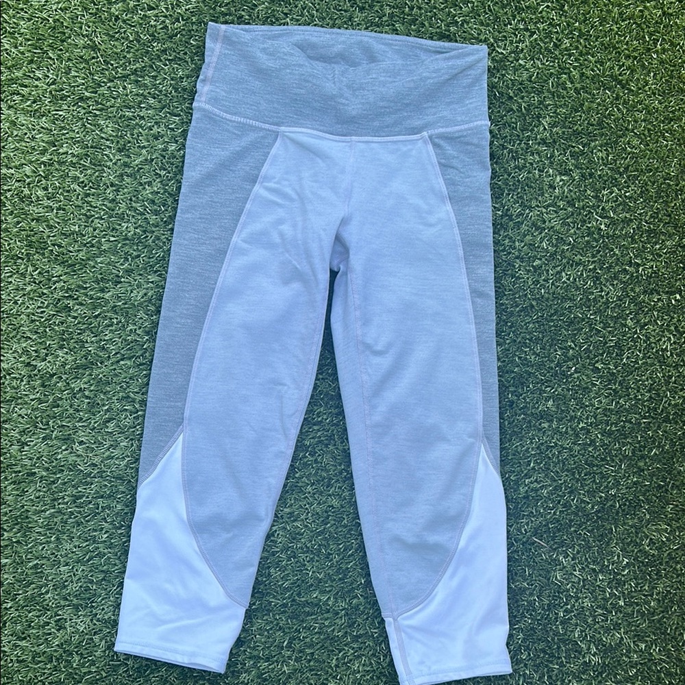Athleta Gray and White Leggings